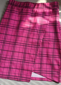 Tokyo Talkies Urban Pink Plaid Mini Skirt