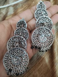 Boho Chic Silver Dangle Earrings