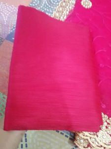 Jivika Pink Refined Net Saree