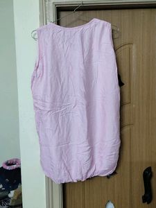 Baby Pink Sleeveless Top  Daily Wear