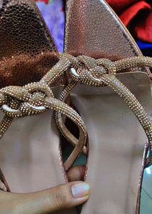 Rose Gold Knot Detail Heels