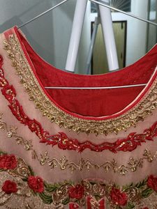 Elegant Red &amp; Gold Kurta