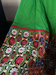 Green Navratri choli Set