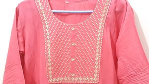 Coral Embellished Kurti