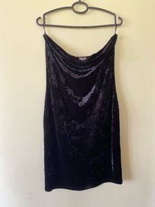 Black Velvet Mini Dress