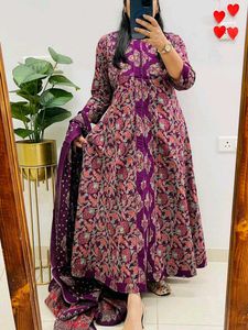 Anarkali Kurti with Bottom and Dupatta