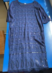 Navy Blue Kurti