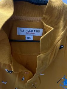 Us Polo Mustard Yellow New Tshirt