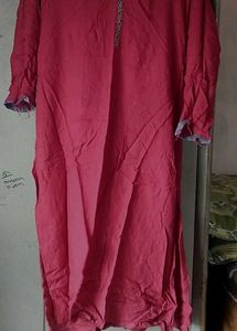 Elegant Red Kurta With A Palazzo Set