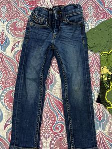 Boys Outfit: Jeans &amp; Green Button-Down Shirt