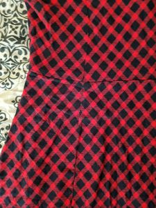 Red Checkered XXL Dress