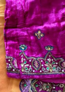 Handwork Heavy Saree For Wedding Reception