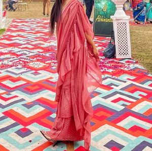 Rose Ruffle Ready To Wear Saree