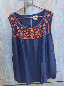 Old Navy Blue Kurta Top - Size L