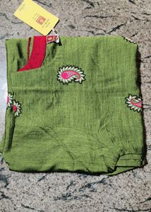 Green Embroidered Kurti