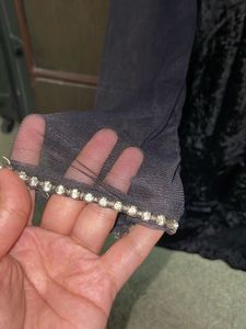 Velvet Rhinestone Dress XXL