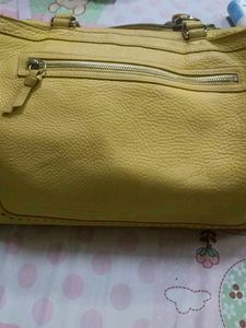 Coach Yellow Handbag