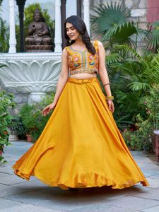 Fully Stitched Lehenga For Haldi