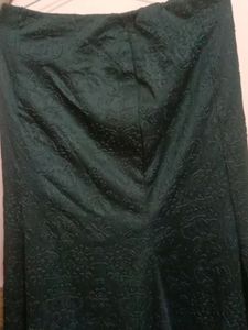 partywear Black long skirt with sequin top