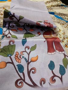 Premium Tussar Kalamkari Silk Sarees