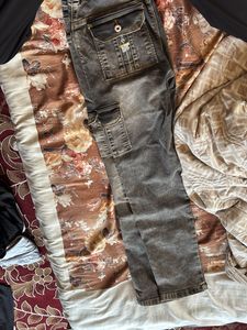 Gray Cargo Pants