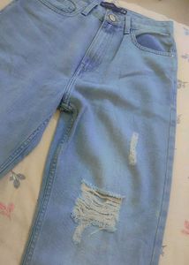 Ripped Light Wash Jeans