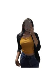 Trendy Mustard Crop Tank Top🍂