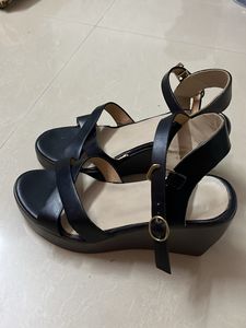 Black Platform Wedges