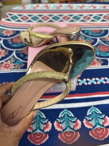 Gold Rhinestone Heels