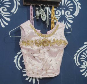 Pink Layered Skirt top