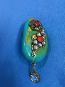 Unique Stone Broach Pin