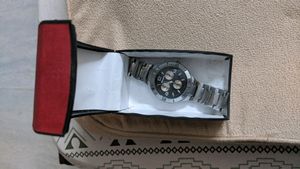 Men&#39;s Analogue Watch with Silver Strap