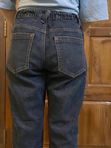 Black Straight-Leg Jeans
