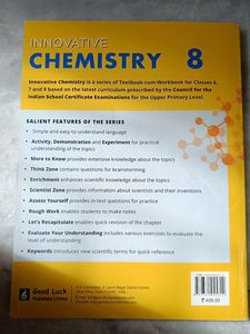 Innovative Chemistry Workbook Class 8 ICSE