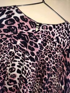 Leopards Print Kaftan Dress
