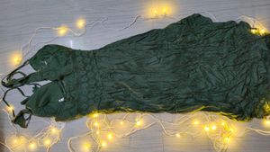 Olive Green Boho Mini Dress