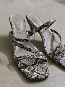 Cleo Snake Print Heels