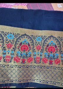 Elegant Navy Blue Saree