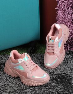 Pink Perfect Heeled Sneakers!