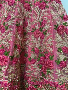 Gorgeous Pink Floral Embroidered Lehenga