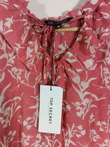 Pink Printed Casual Top (Women)