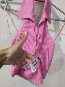 Y2k Pink Halter Top