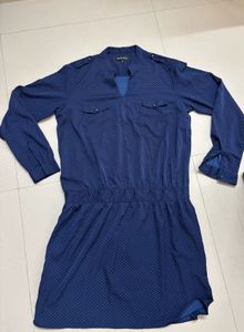 Noble Faith Chic Navy Blue Dress