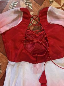 Red &amp; White Dress