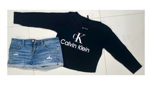 Casual Trendy Combo: Shorts With Top