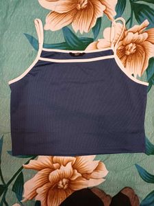 Shein Spaghetti Strap Contrast Trim Short Cami Top