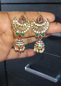 Elegant Gold &amp; Pearl Drop Earrings