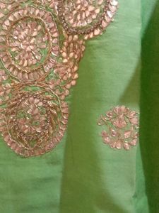 Green Embellished Kurti