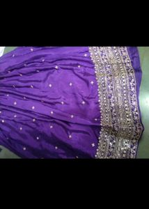 Elegant Purple Lehenga Choli(semi stitched)