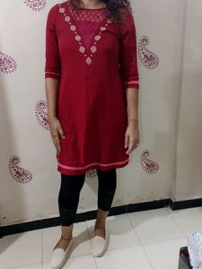 Amazing Short Dress With Beautiful Embroidery Work